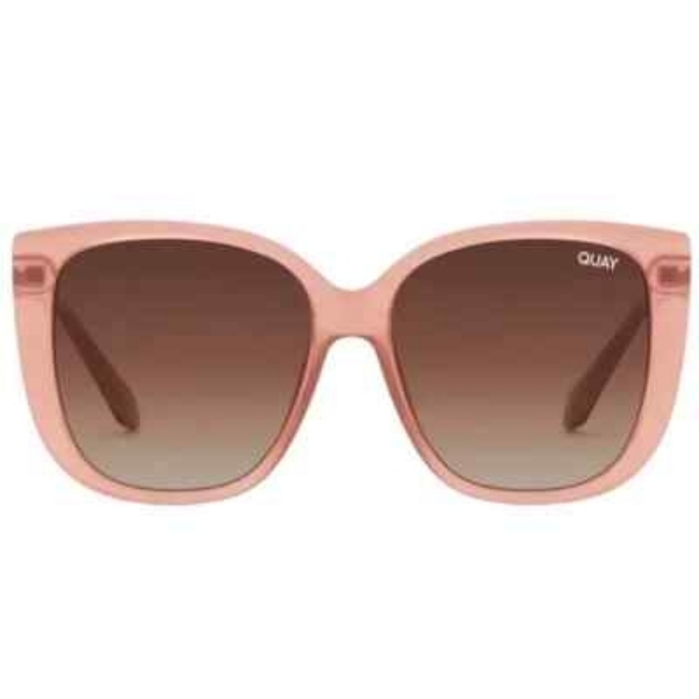 Quay Australia Ever After Milk Pink Brown Sunglasses